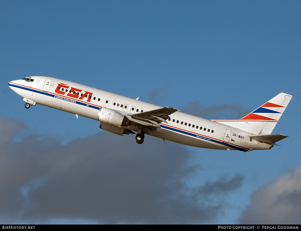 Aircraft Photo of OK-WGY | Boeing 737-436 | ČSA - Czech Airlines | AirHistory.net #96361