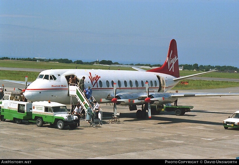 Aircraft Photo of G-AOYP | Vickers 806 Viscount | Virgin Atlantic Airways | AirHistory.net #96384