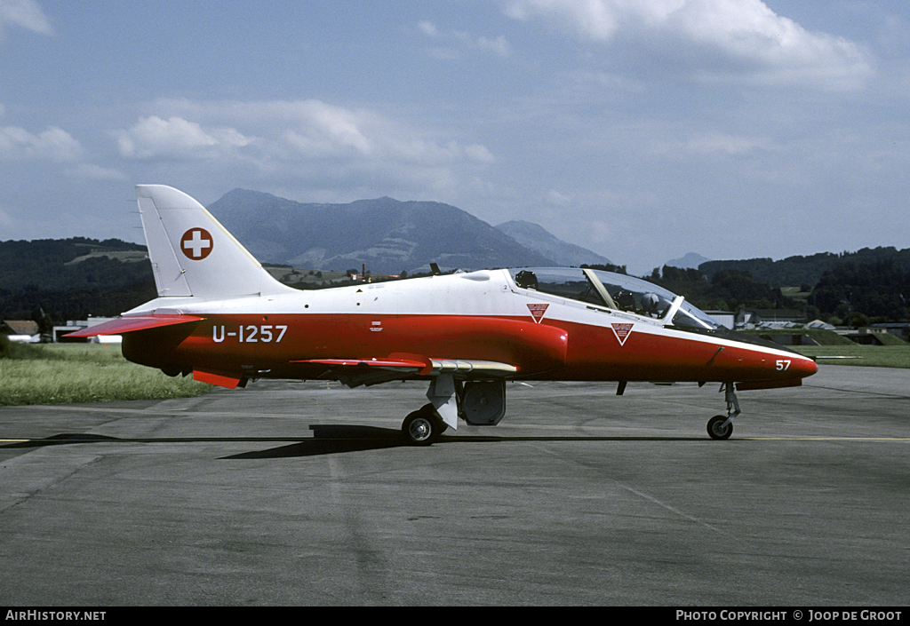 Aircraft Photo of U-1257 | British Aerospace Hawk 66 | Switzerland - Air Force | AirHistory.net #96387