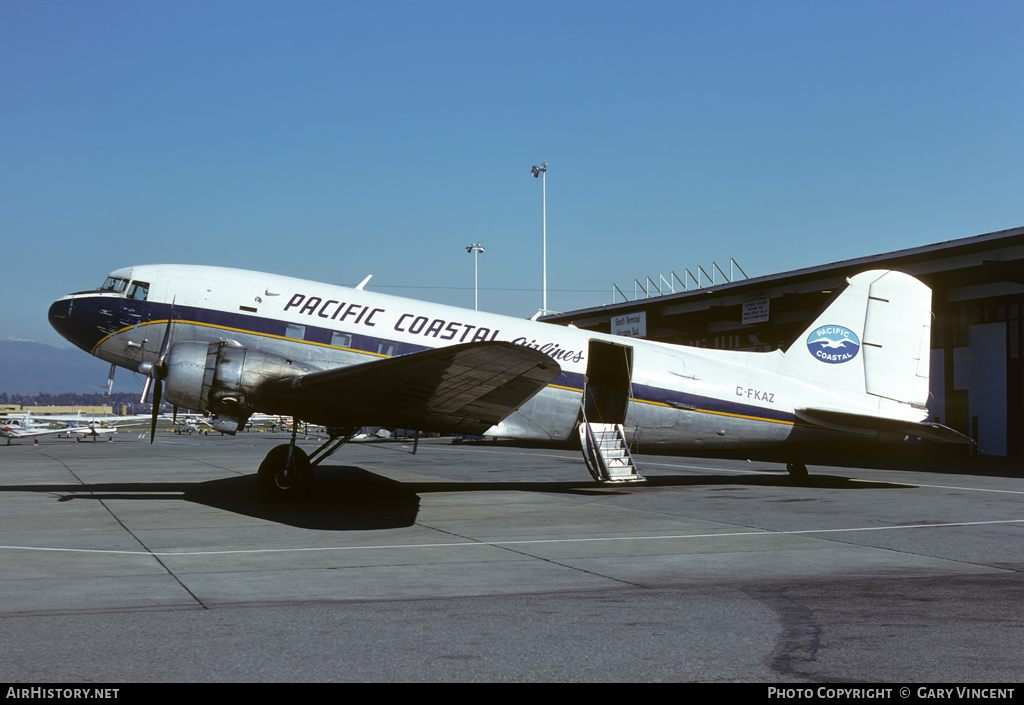 Aircraft Photo of C-FKAZ | Douglas DC-3(C) | Pacific Coastal Airlines | AirHistory.net #96389