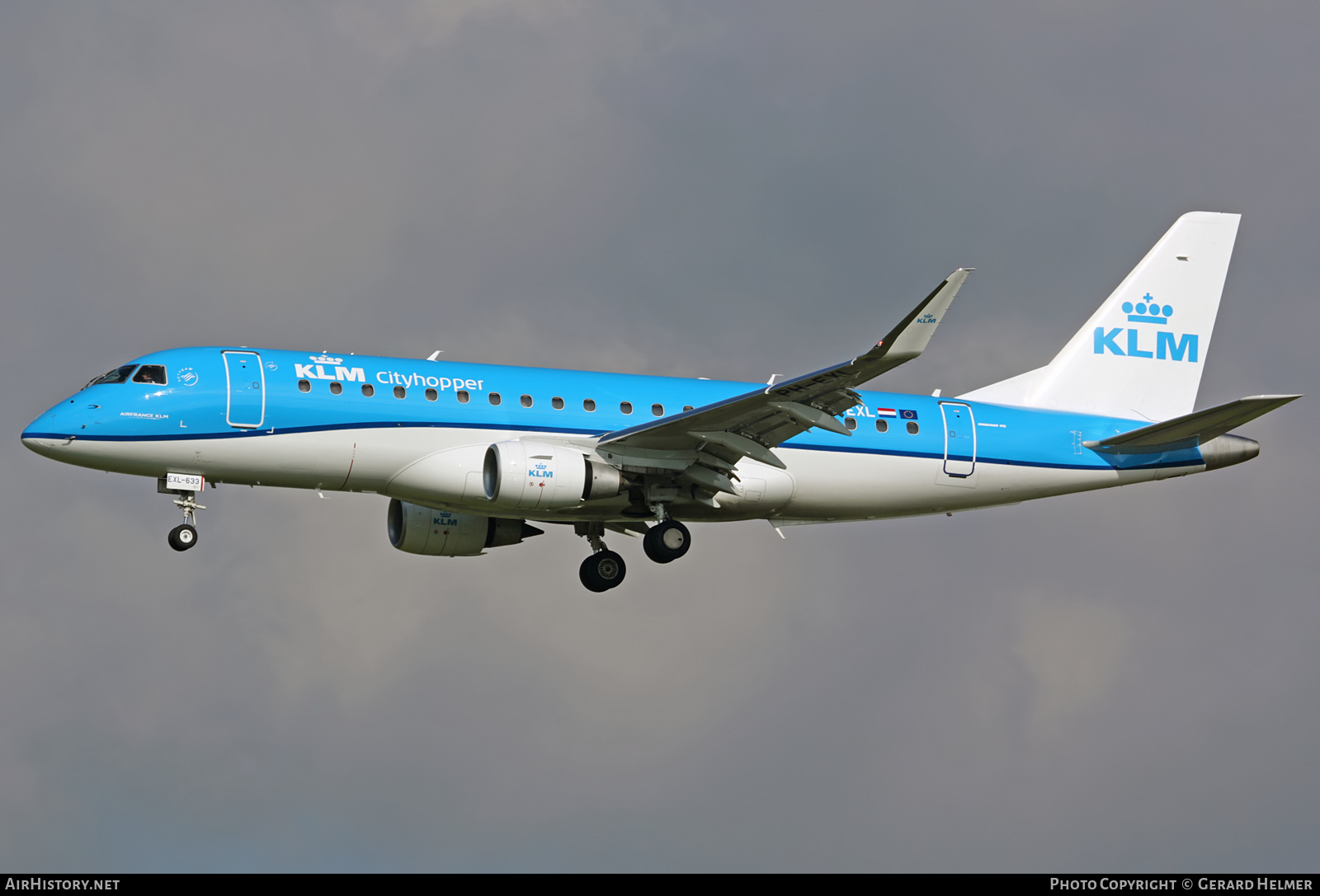Aircraft Photo of PH-EXL | Embraer 175STD (ERJ-170-200STD) | KLM Cityhopper | AirHistory.net #96410