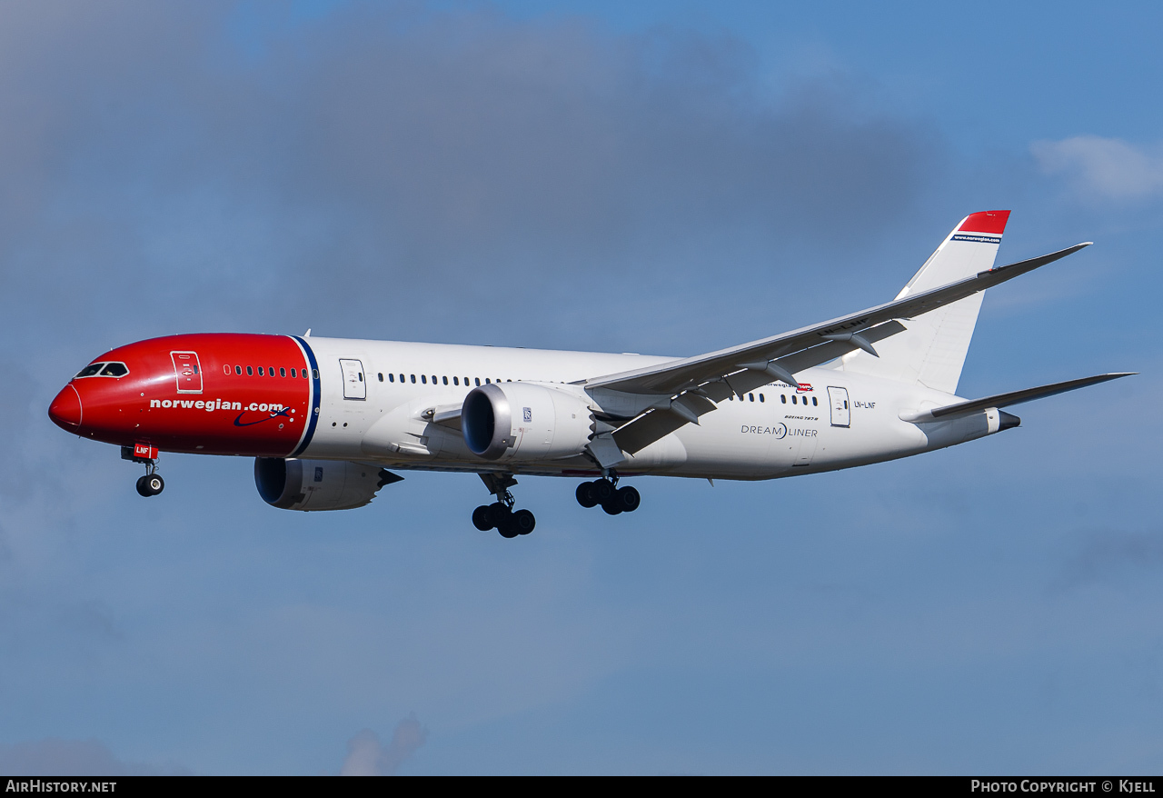 Aircraft Photo of LN-LNF | Boeing 787-8 Dreamliner | Norwegian | AirHistory.net #96425