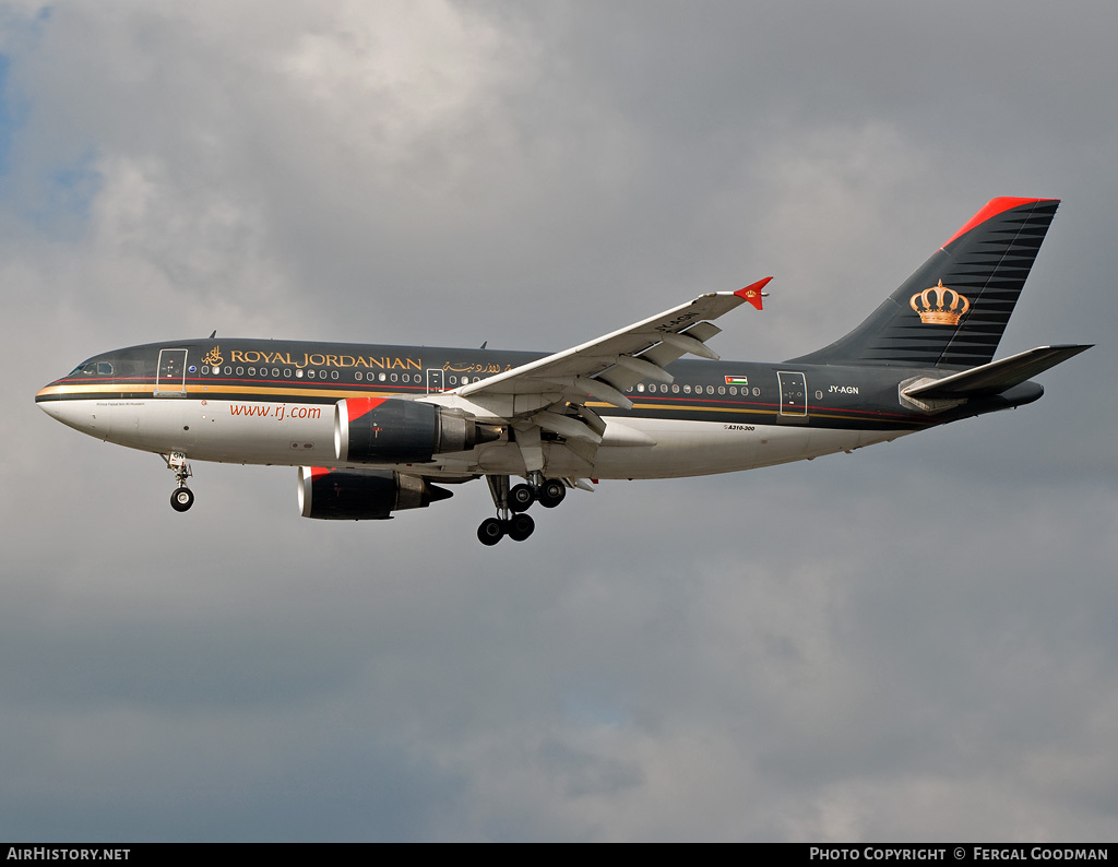 Aircraft Photo of JY-AGN | Airbus A310-304 | Royal Jordanian Airlines | AirHistory.net #96426