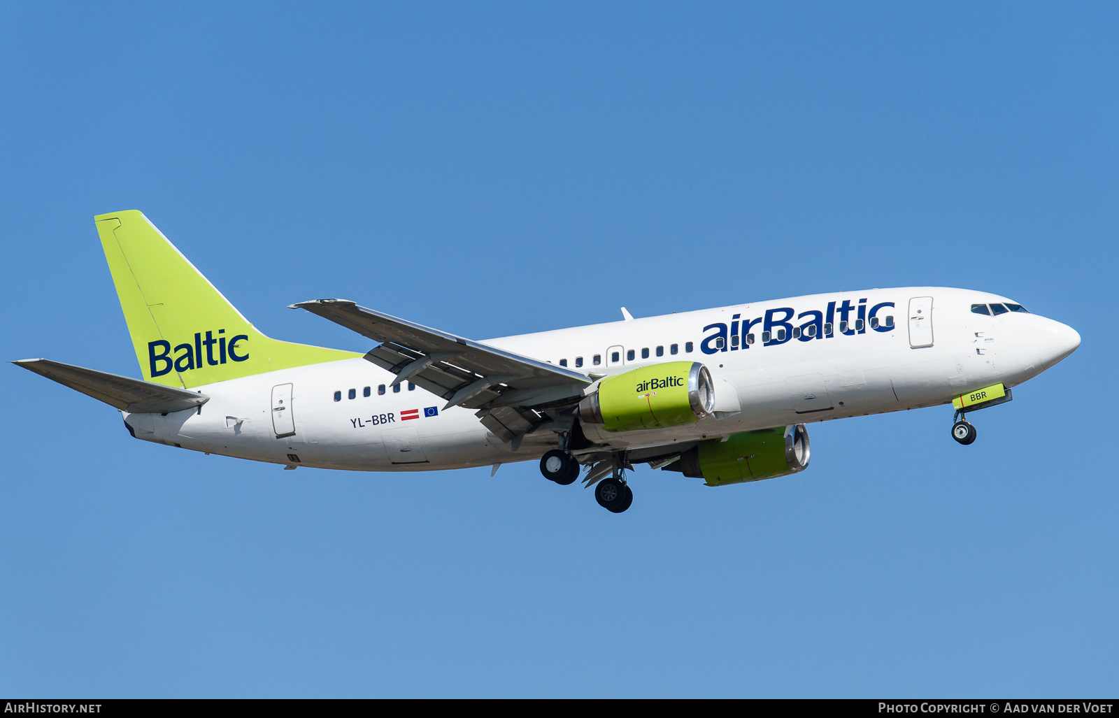 Aircraft Photo of YL-BBR | Boeing 737-31S | AirBaltic | AirHistory.net #96435