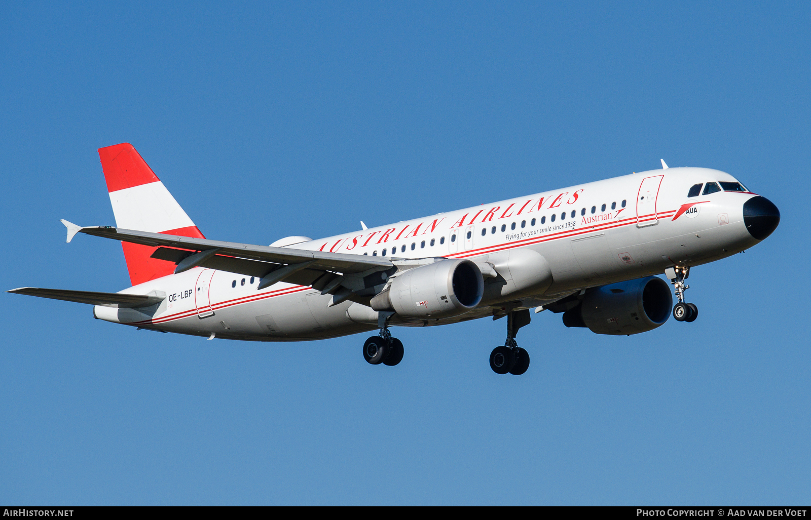 Aircraft Photo of OE-LBP | Airbus A320-214 | Austrian Airlines | AirHistory.net #96442