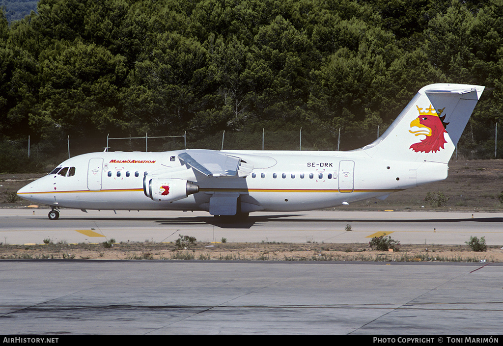 Aircraft Photo of SE-DRK | British Aerospace BAe-146-200A | Malmö Aviation | AirHistory.net #96450