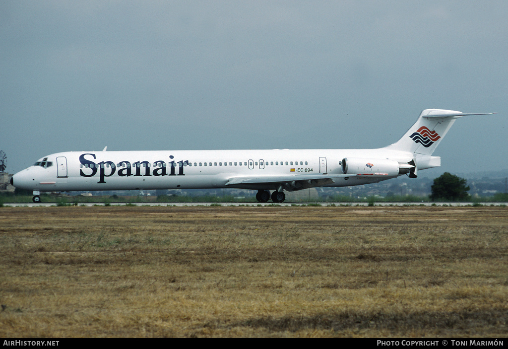 Aircraft Photo of EC-894 | McDonnell Douglas MD-82 (DC-9-82) | Spanair | AirHistory.net #96451