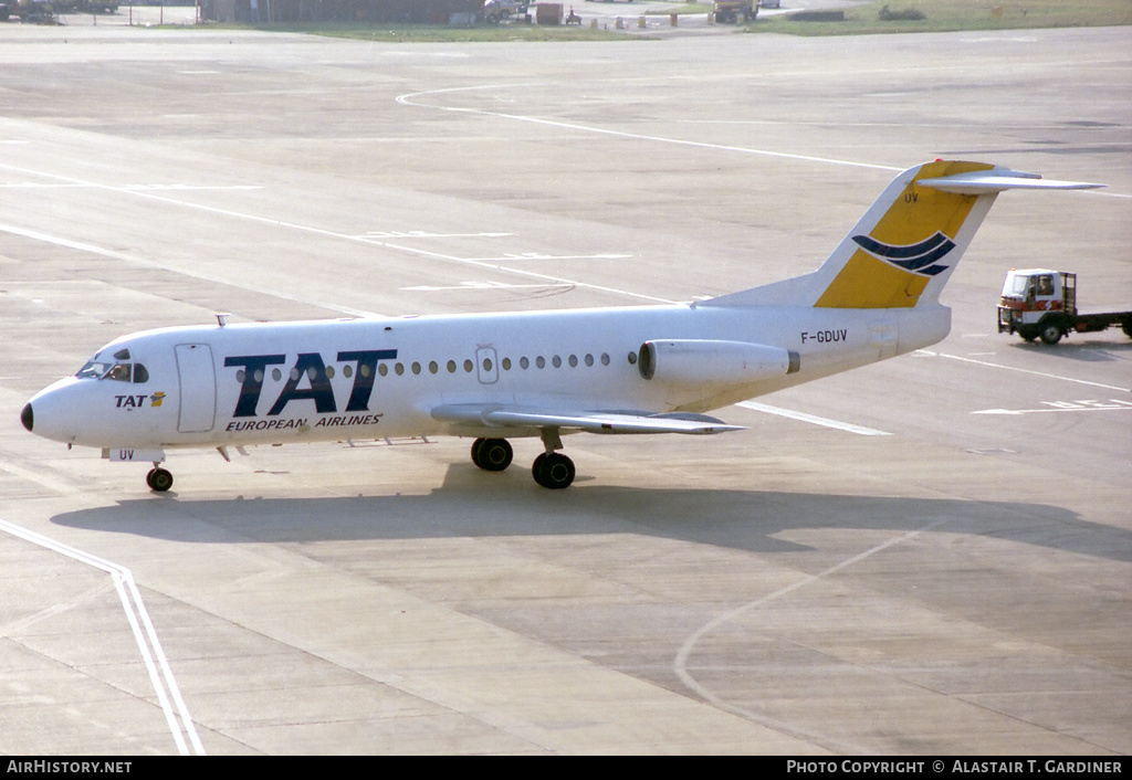 Aircraft Photo of F-GDUV | Fokker F28-2000 Fellowship | TAT European Airlines | AirHistory.net #96486