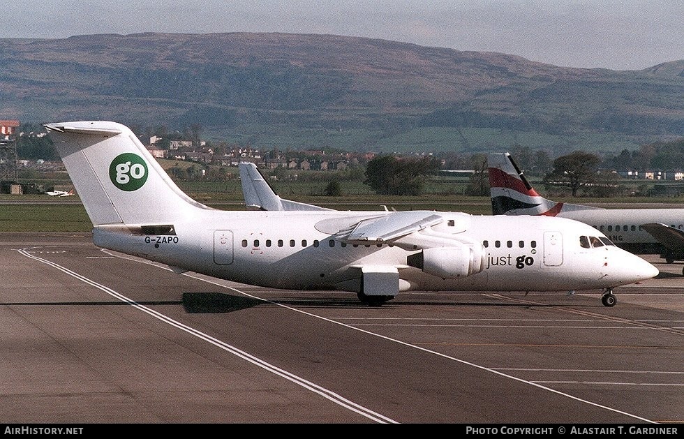 Aircraft Photo of G-ZAPO | British Aerospace BAe-146-200QC | Go Fly | AirHistory.net #96520