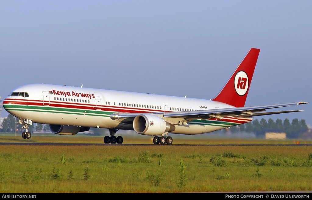 Aircraft Photo of 5Y-KQX | Boeing 767-36N/ER | Kenya Airways | AirHistory.net #96521