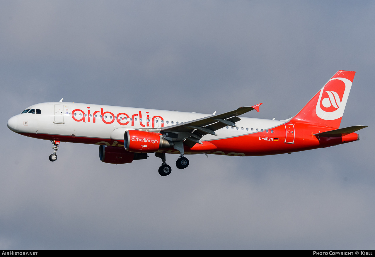 Aircraft Photo of D-ABZN | Airbus A320-216 | Air Berlin | AirHistory.net #96530