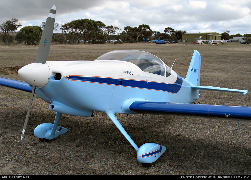 Aircraft Photo of VH-LRV | Van's RV-6 | AirHistory.net #96544