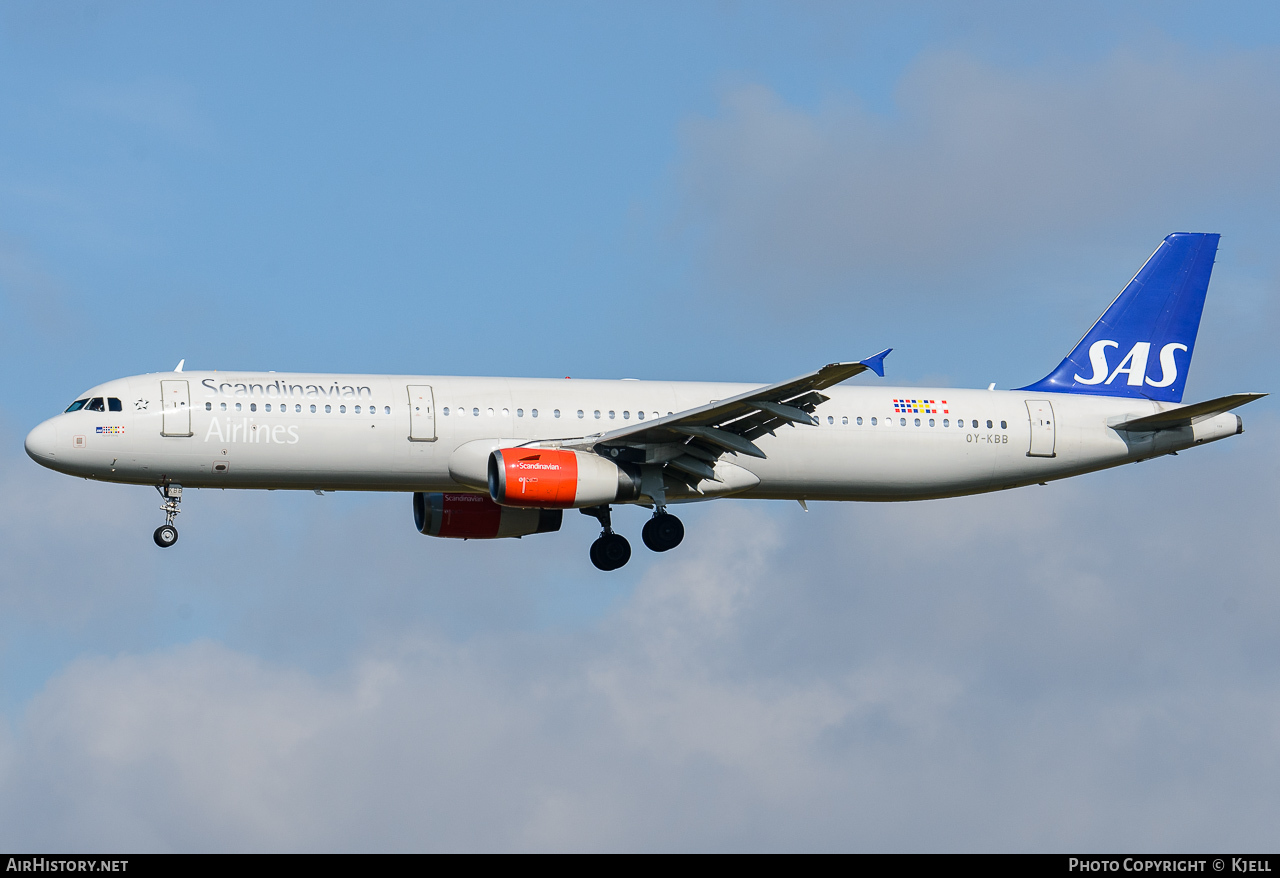 Aircraft Photo of OY-KBB | Airbus A321-232 | Scandinavian Airlines - SAS | AirHistory.net #96569