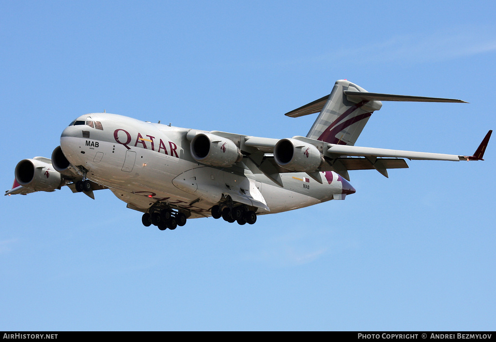 Aircraft Photo of A7-MAB / MAB | Boeing C-17A Globemaster III | Qatar - Air Force | AirHistory.net #96593