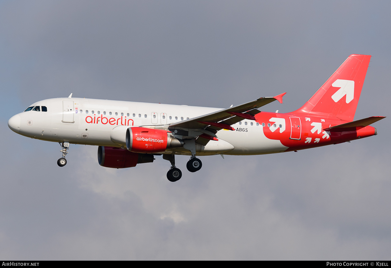 Aircraft Photo of D-ABGS | Airbus A319-112 | Air Berlin | AirHistory.net #96601