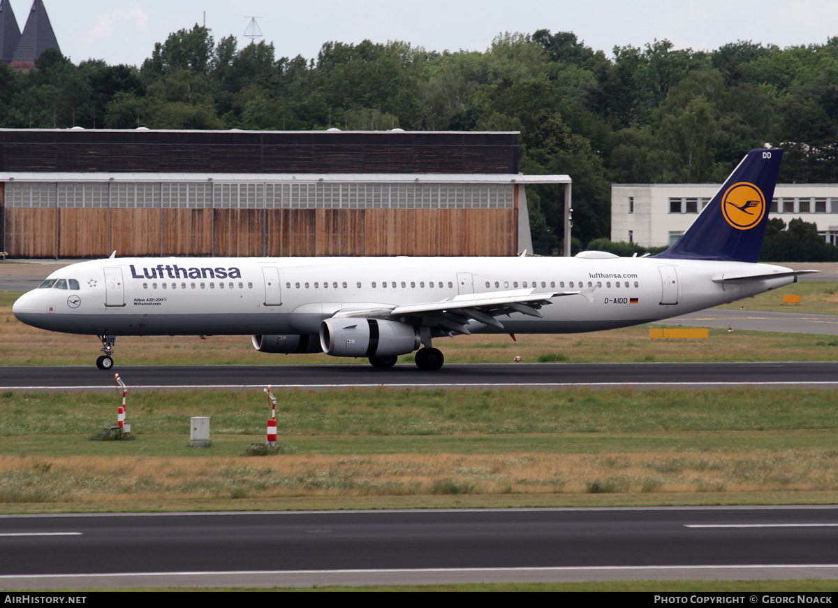 Aircraft Photo of D-AIDD | Airbus A321-231 | Lufthansa | AirHistory.net #96606