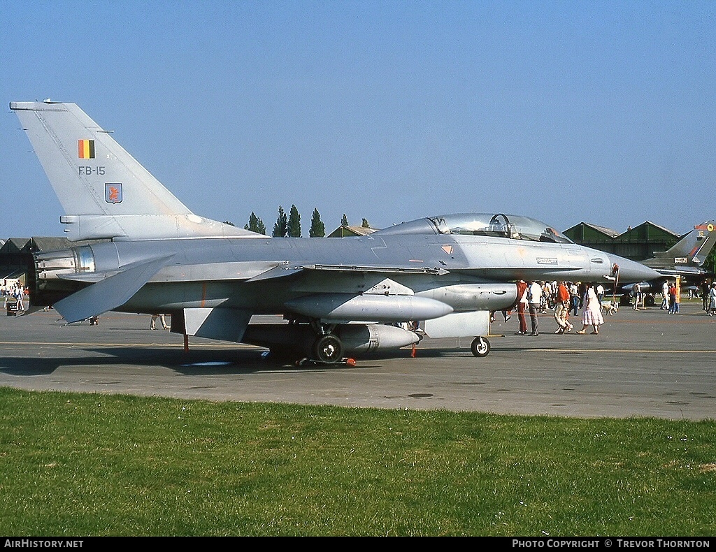 Aircraft Photo of FB-15 | General Dynamics F-16B Fighting Falcon | Belgium - Air Force | AirHistory.net #96660