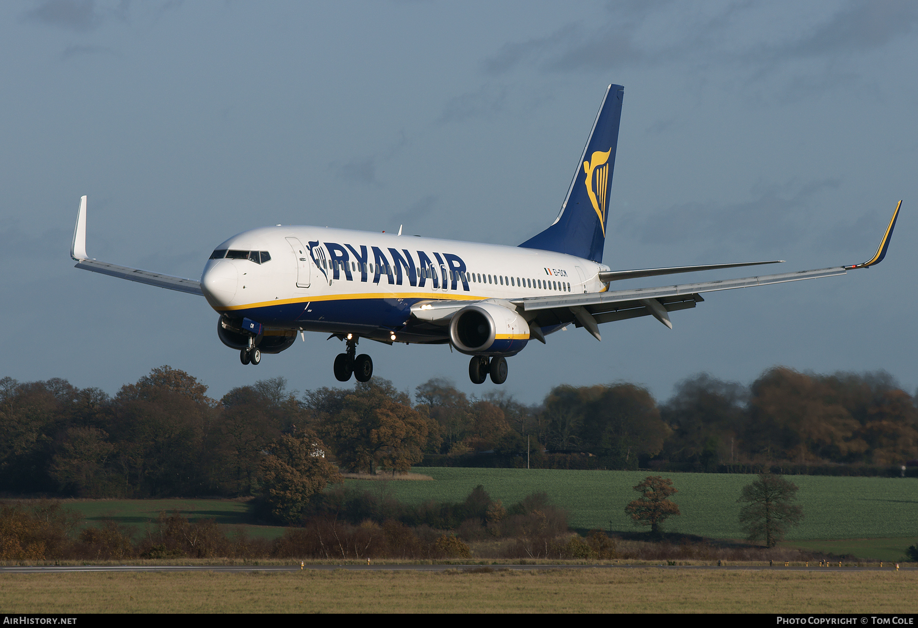 Aircraft Photo of EI-DCM | Boeing 737-8AS | Ryanair | AirHistory.net #96672