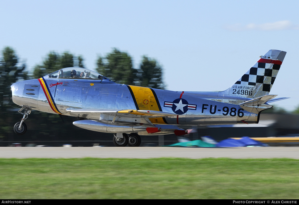 Aircraft Photo of N188RL / NX188RL / 24986 | North American F-86F Sabre | USA - Air Force | AirHistory.net #96678