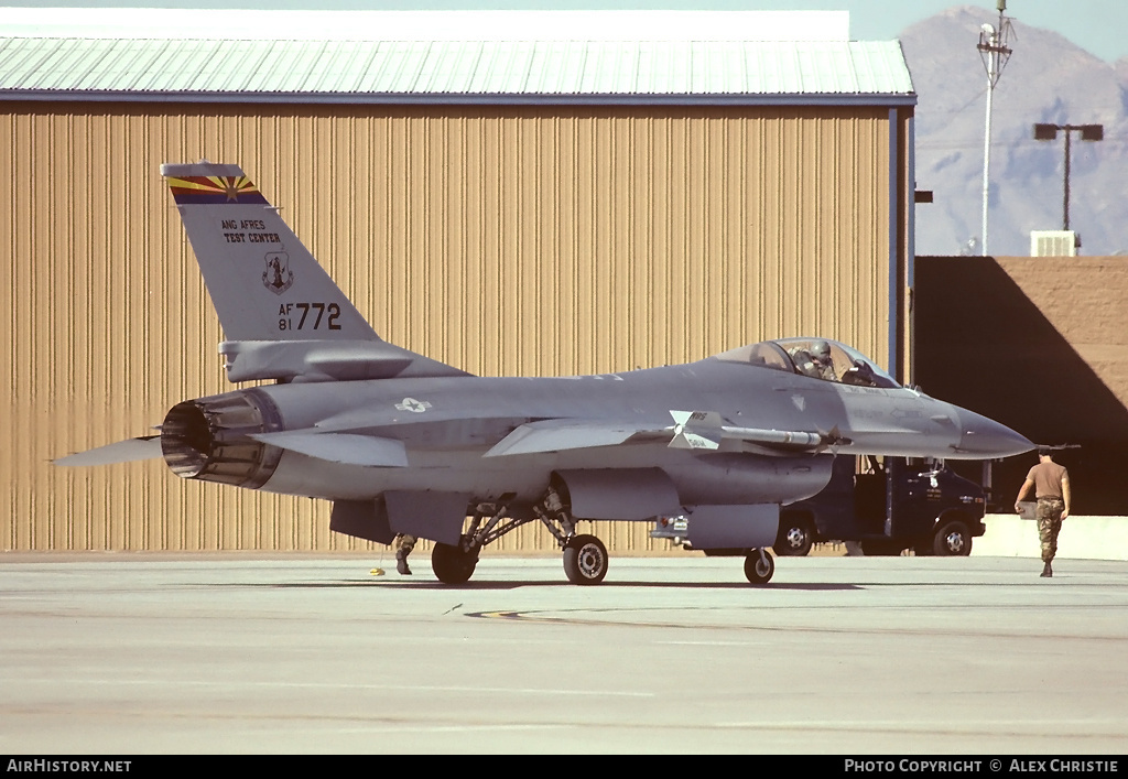 Aircraft Photo of 81-0772 / AF81-772 | General Dynamics F-16A/ADF Fighting Falcon | USA - Air Force | AirHistory.net #96695
