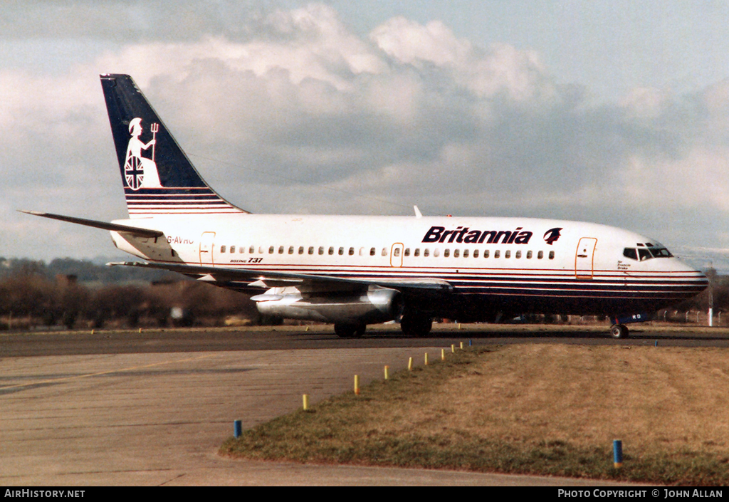 Aircraft Photo of G-AVRO | Boeing 737-204 | Britannia Airways | AirHistory.net #96725