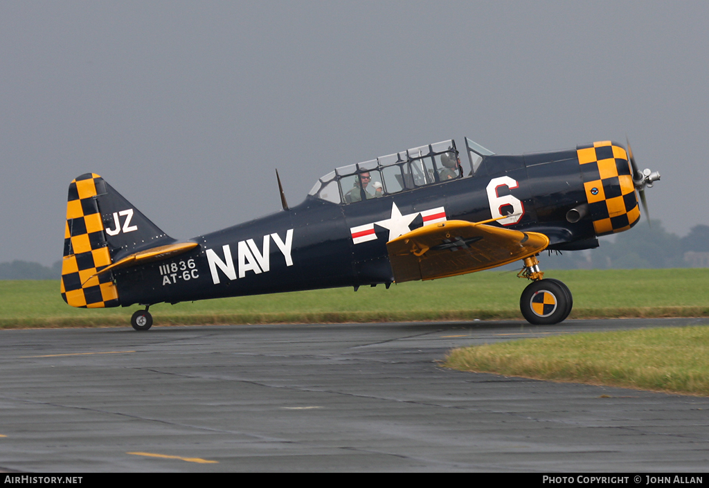 Aircraft Photo of G-TSIX / 111836 | North American AT-6C Harvard IIA | USA - Navy | AirHistory.net #96755