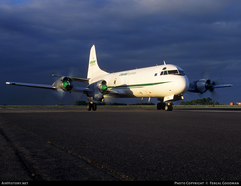 Aircraft Photo of G-CEXS | Lockheed L-188C(F) Electra | Channel Express | AirHistory.net #96777