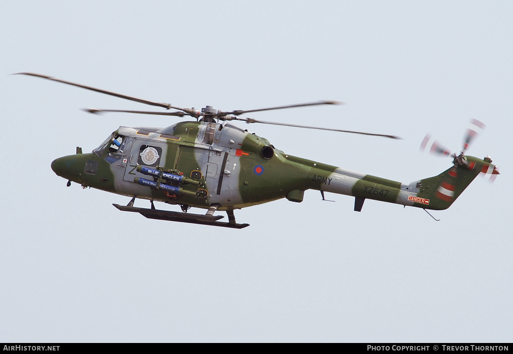 Aircraft Photo of XZ647 | Westland WG-13 Lynx AH7 | UK - Army | AirHistory.net #96822