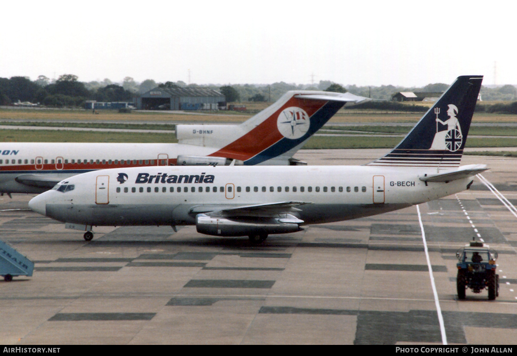Aircraft Photo of G-BECH | Boeing 737-204/Adv | Britannia Airways | AirHistory.net #96913
