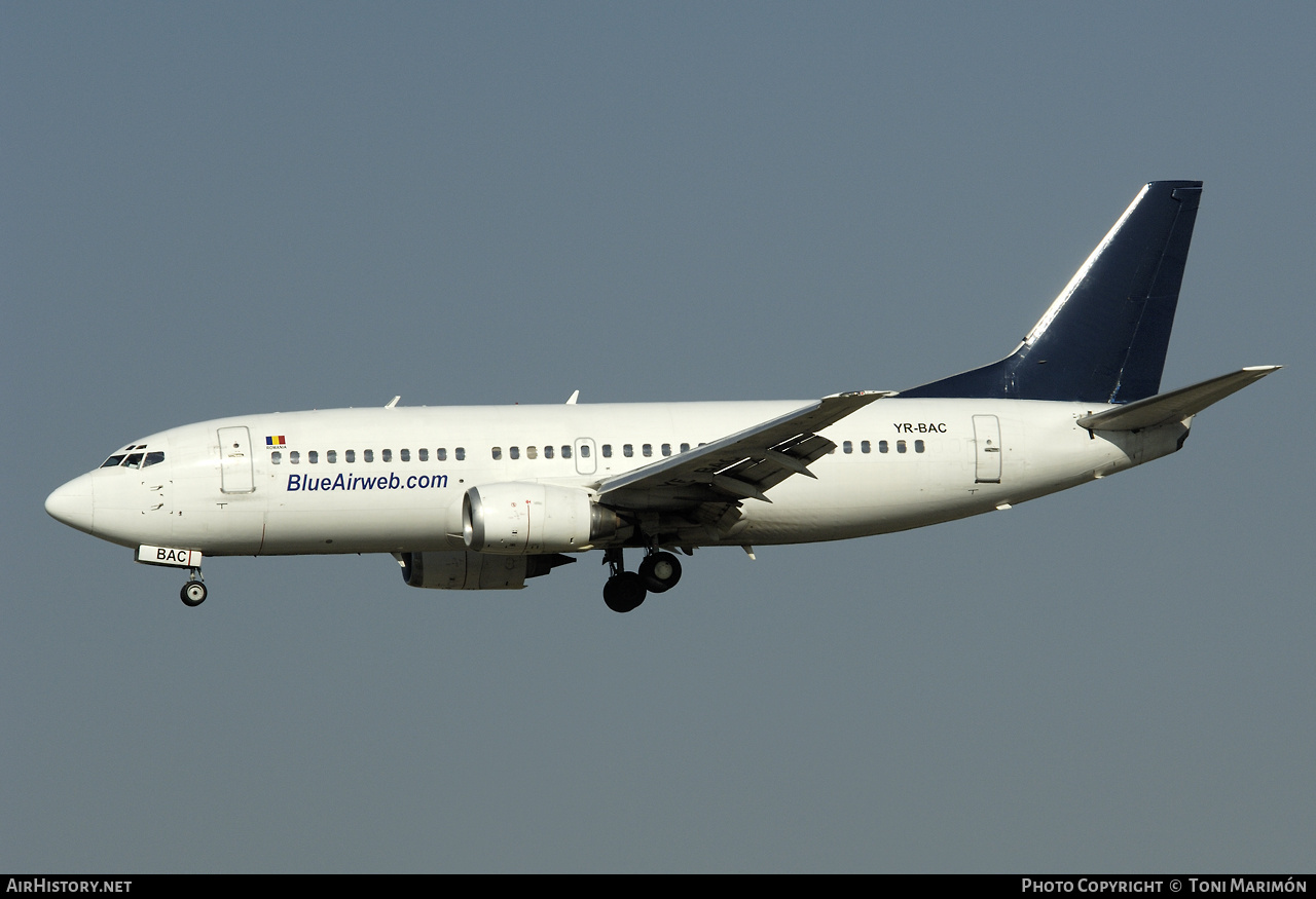 Aircraft Photo of YR-BAC | Boeing 737-377 | Blue Air | AirHistory.net #96922