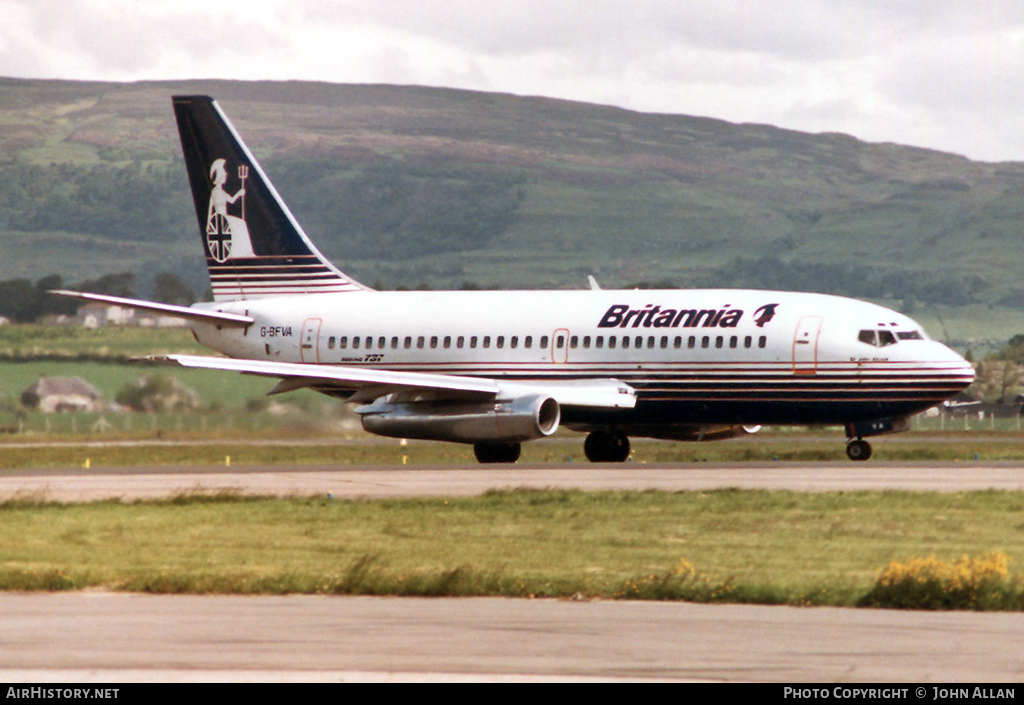 Aircraft Photo of G-BFVA | Boeing 737-204/Adv | Britannia Airways | AirHistory.net #96955