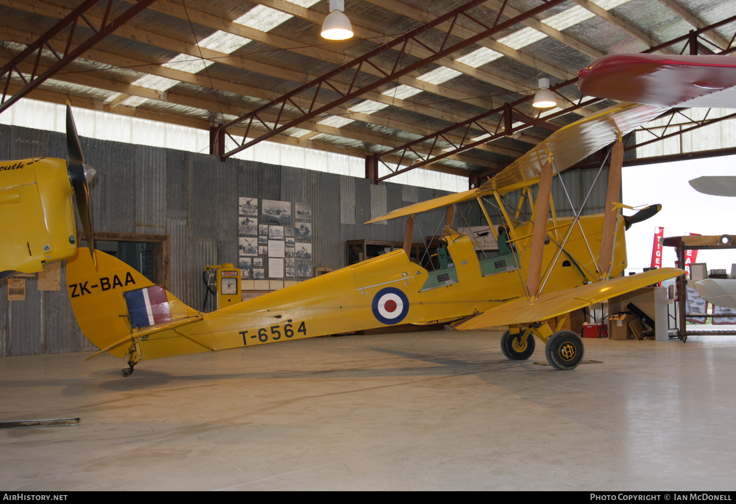 Aircraft Photo of ZK-BAA / T-6564 | De Havilland D.H. 82A Tiger Moth | UK - Air Force | AirHistory.net #96964