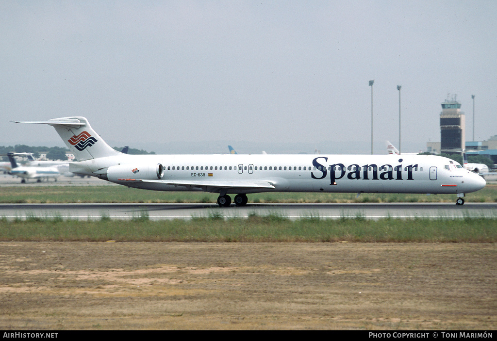 Aircraft Photo of EC-638 | McDonnell Douglas MD-83 (DC-9-83) | Spanair | AirHistory.net #96978