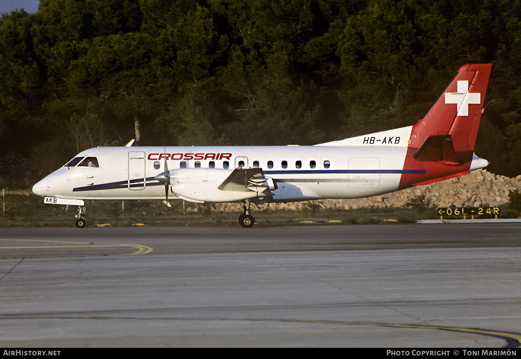 Aircraft Photo of HB-AKB | Saab 340B | Crossair | AirHistory.net #96980