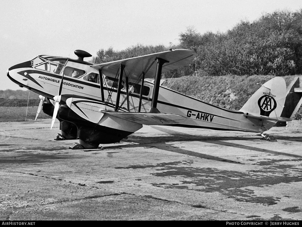 Aircraft Photo of G-AHKV | De Havilland D.H. 89A Dragon Rapide | Automobile Association - AA | AirHistory.net #96995