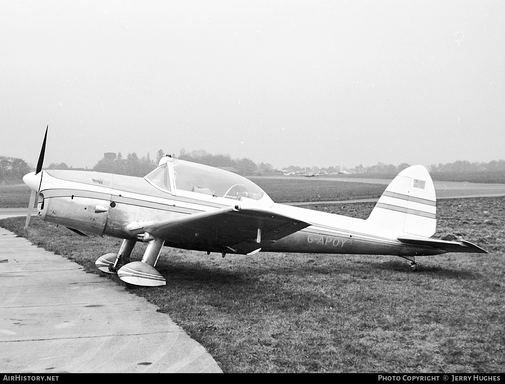 Aircraft Photo of G-APOY | De Havilland DHC-1 Chipmunk Mk22A | AirHistory.net #97051