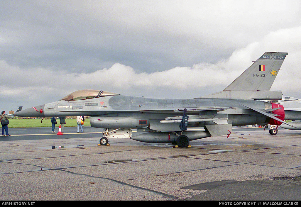 Aircraft Photo of FA-123 | General Dynamics F-16A Fighting Falcon | Belgium - Air Force | AirHistory.net #97096