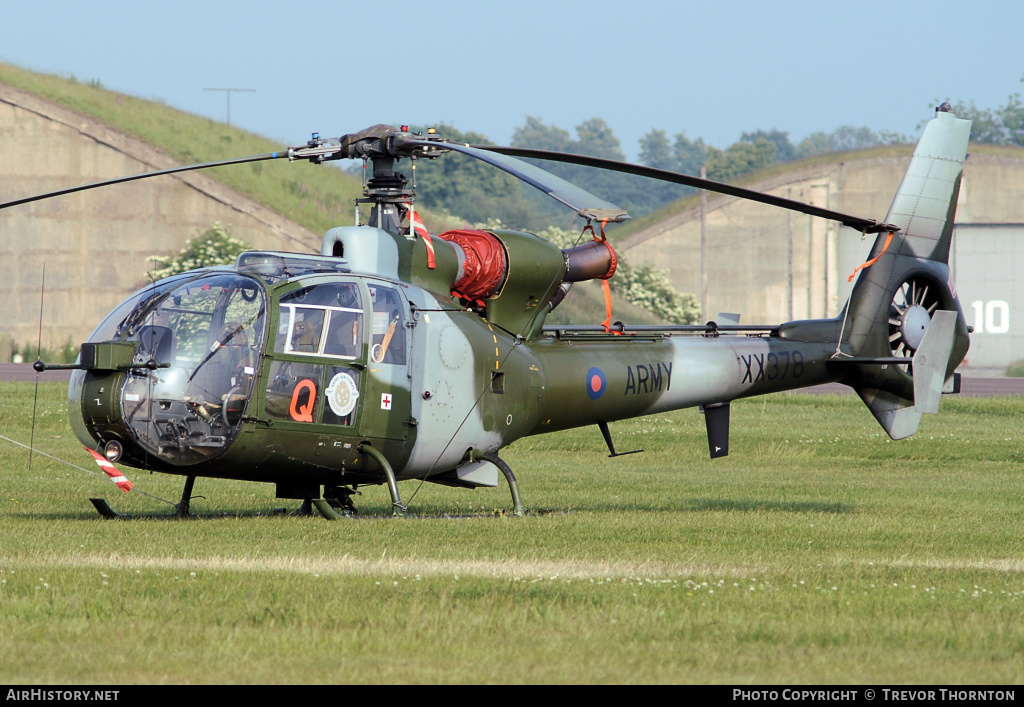 Aircraft Photo of XX378 | Aerospatiale SA-341B Gazelle AH1 | UK - Army | AirHistory.net #97196