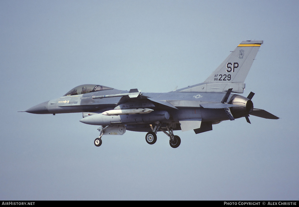 Aircraft Photo of 86-0229 / AF86-229 | General Dynamics F-16C Fighting Falcon | USA - Air Force | AirHistory.net #97222