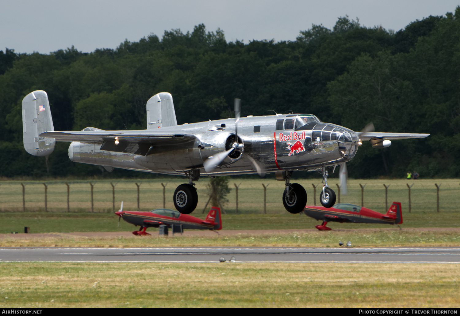 Aircraft Photo of N6123C | North American B-25J Mitchell | Red Bull | AirHistory.net #97247