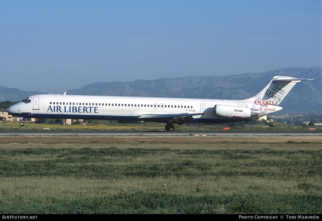 Aircraft Photo of F-GPZD | McDonnell Douglas MD-82 (DC-9-82) | Air Liberté | AirHistory.net #97286