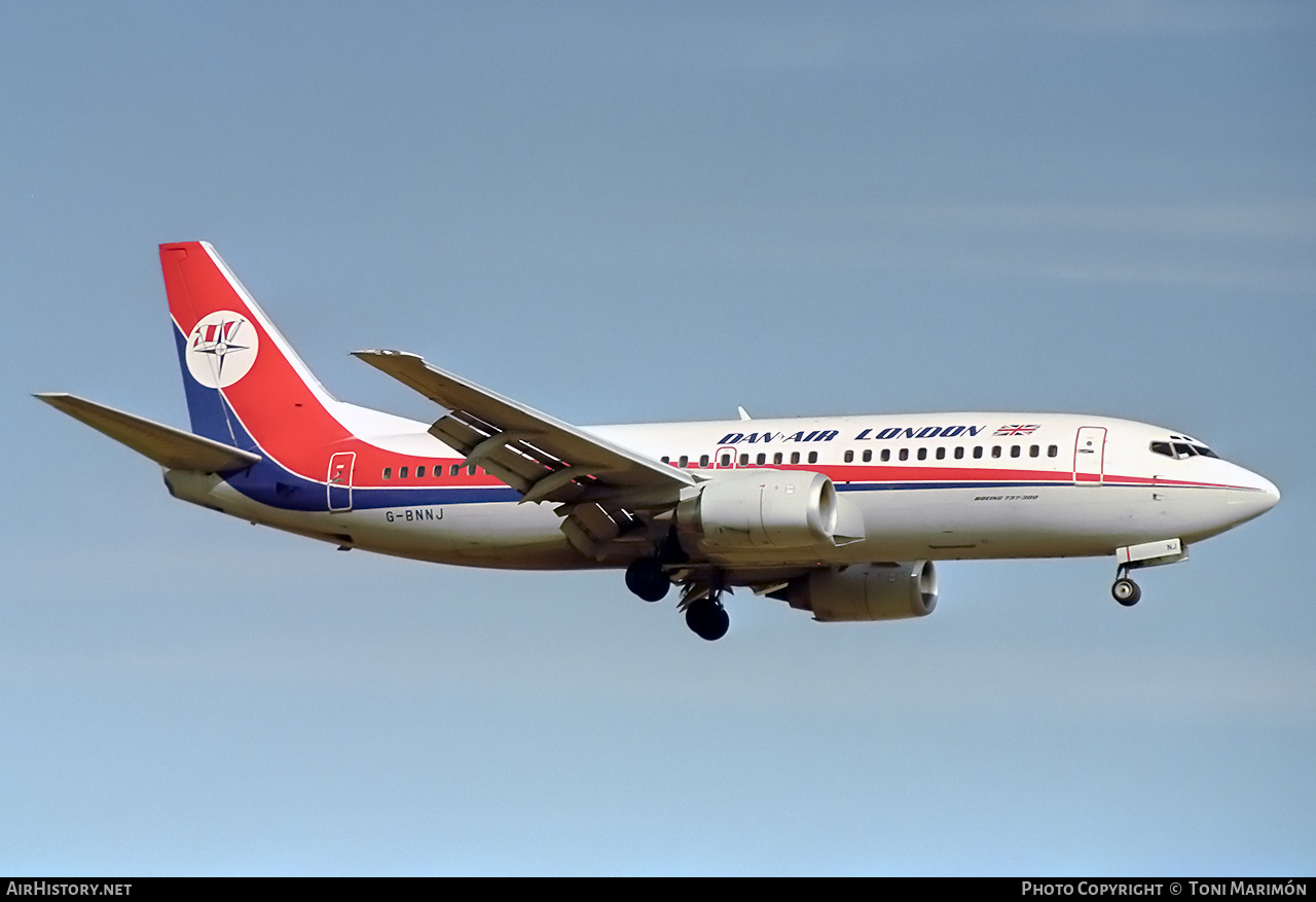 Aircraft Photo of G-BNNJ | Boeing 737-3Q8 | Dan-Air London | AirHistory.net #97292