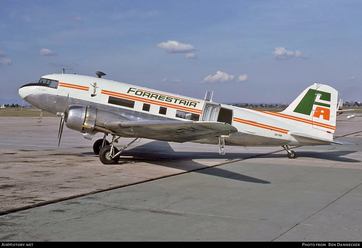 Aircraft Photo of VH-TAK | Douglas DC-3(C) | Forrestair | AirHistory.net #97301