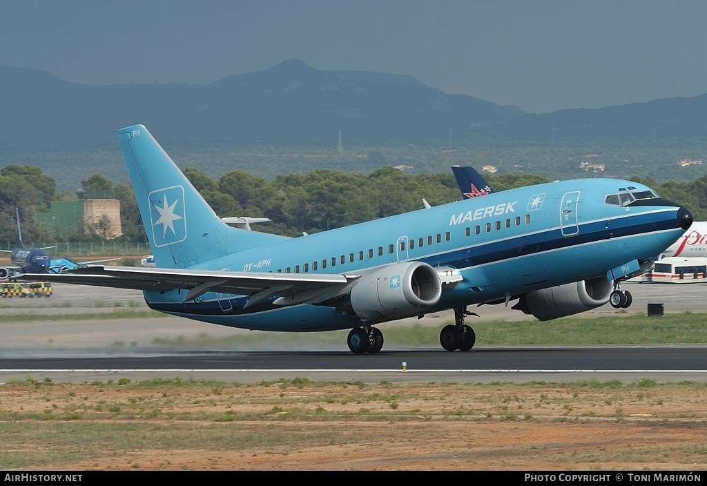 Aircraft Photo of OY-APH | Boeing 737-5L9 | Maersk Air | AirHistory.net #97311