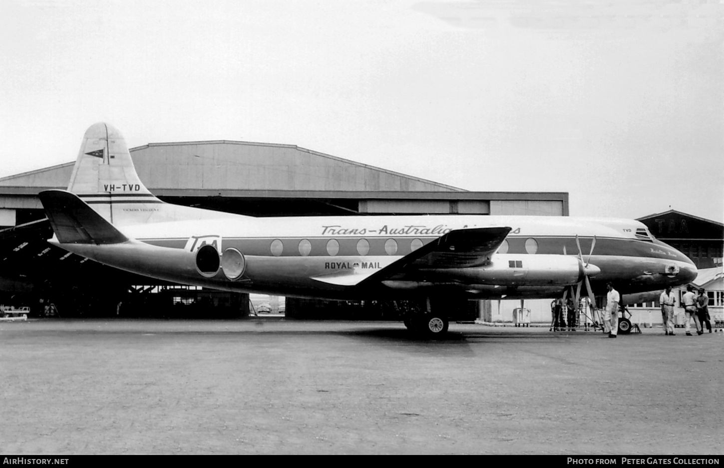 Aircraft Photo of VH-TVD | Vickers 720 Viscount | Trans-Australia Airlines - TAA | AirHistory.net #97334