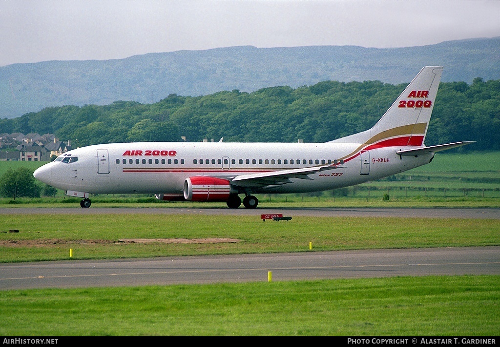 Aircraft Photo of G-KKUH | Boeing 737-3Q8 | Air 2000 | AirHistory.net #97419