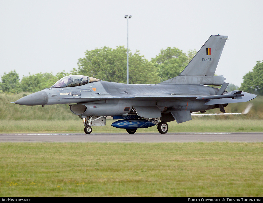 Aircraft Photo of FA-103 | General Dynamics F-16AM Fighting Falcon | Belgium - Air Force | AirHistory.net #97503