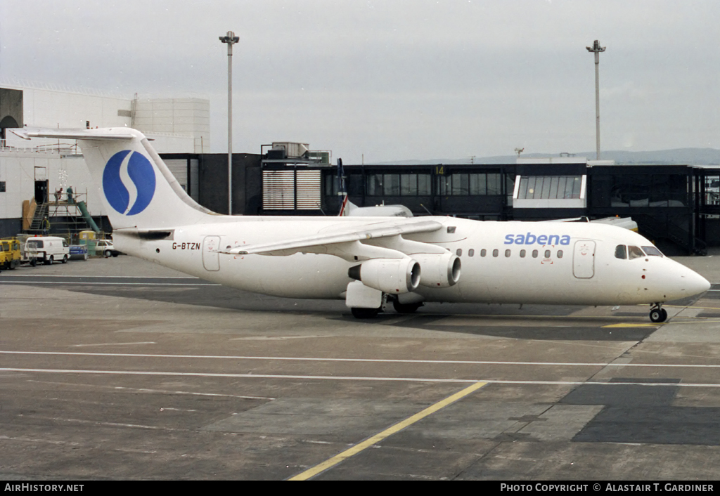 Aircraft Photo of G-BTZN | British Aerospace BAe-146-300 | Sabena | AirHistory.net #97522