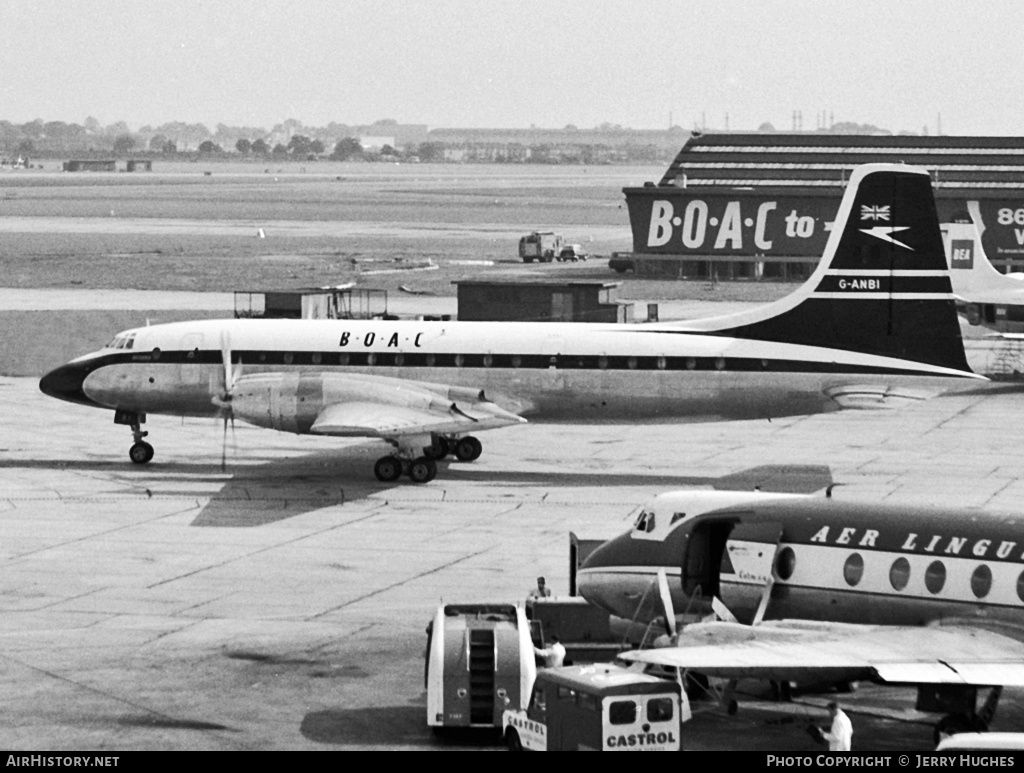 Aircraft Photo of G-ANBI | Bristol 175 Britannia 102 | BOAC - British Overseas Airways Corporation | AirHistory.net #97536