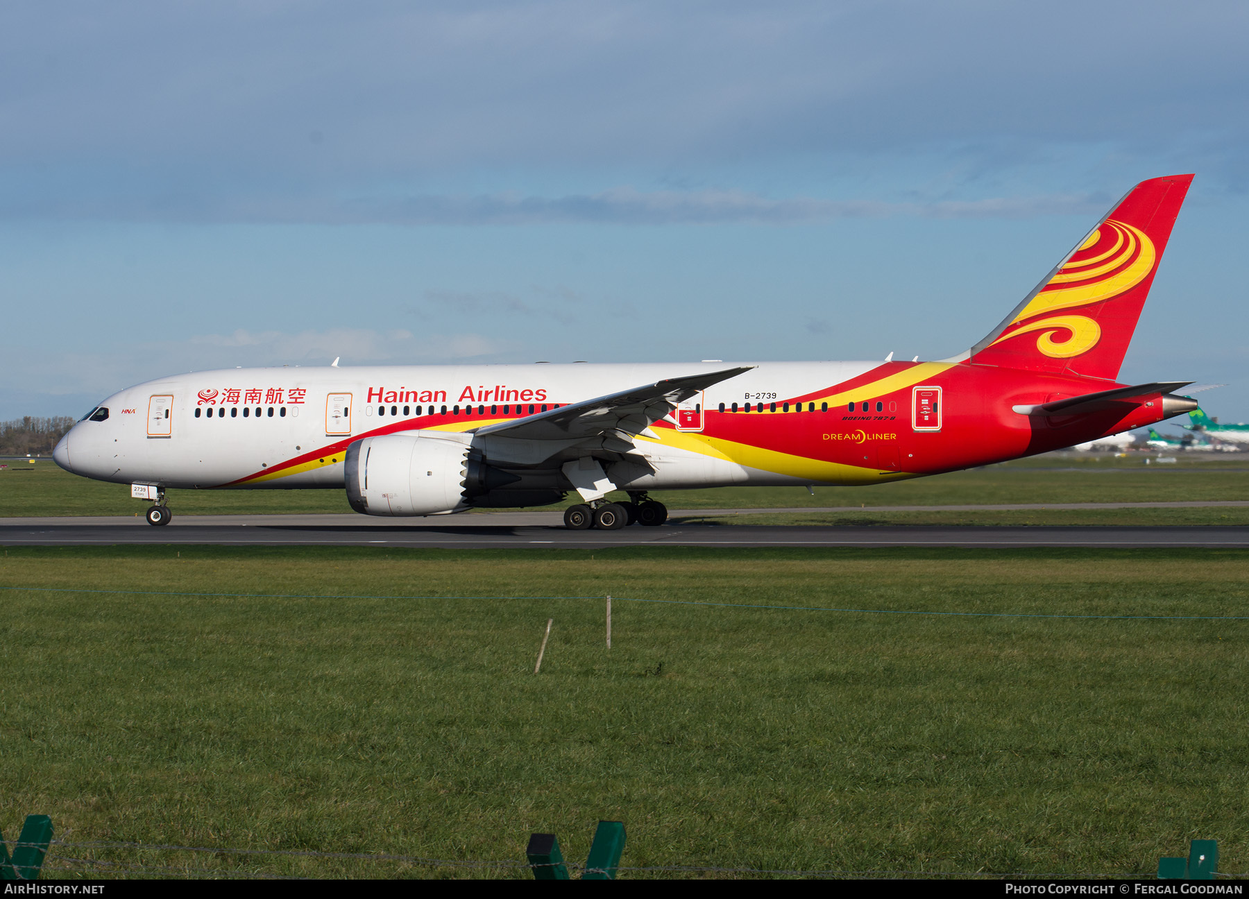 Aircraft Photo of B-2739 | Boeing 787-8 Dreamliner | Hainan Airlines | AirHistory.net #97539